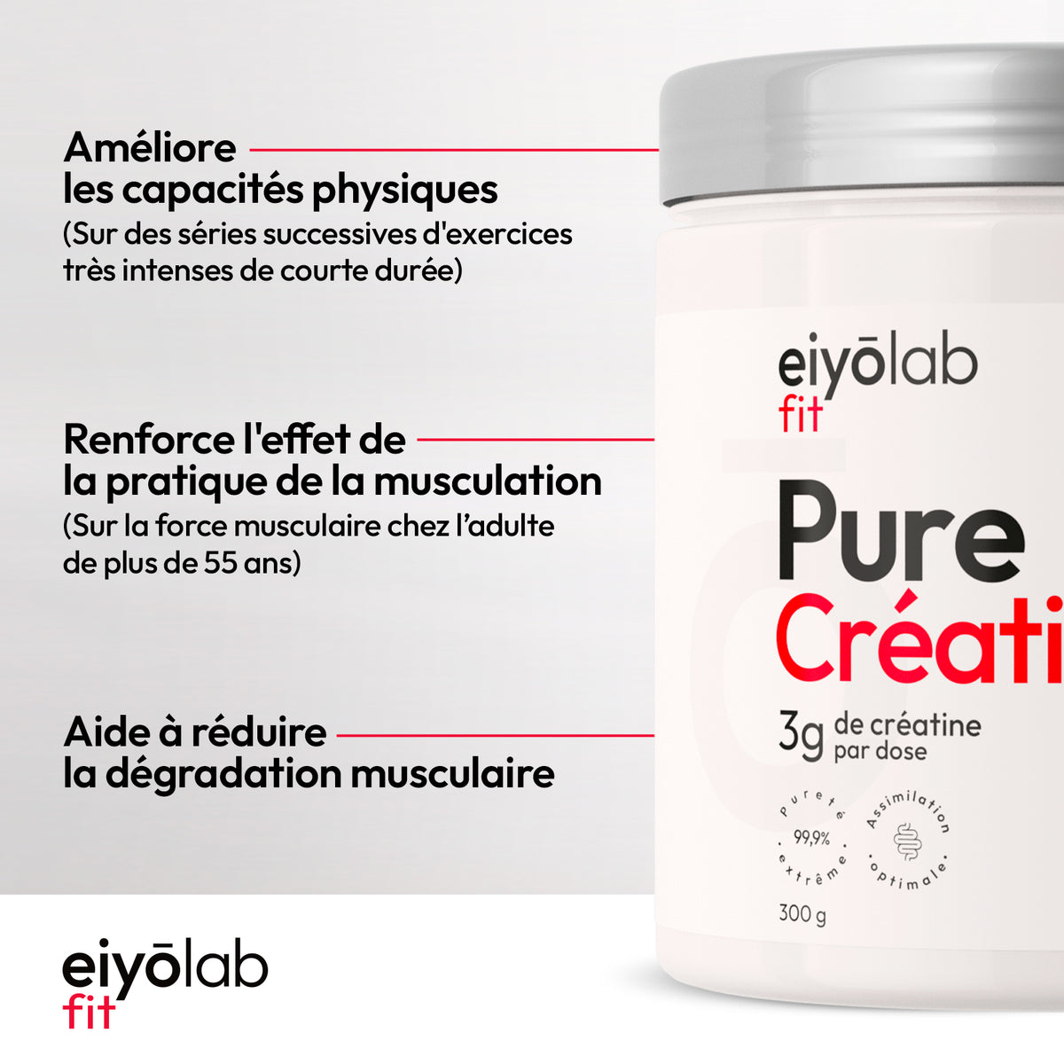 Pure Créatine HT en poudre - Creapure®